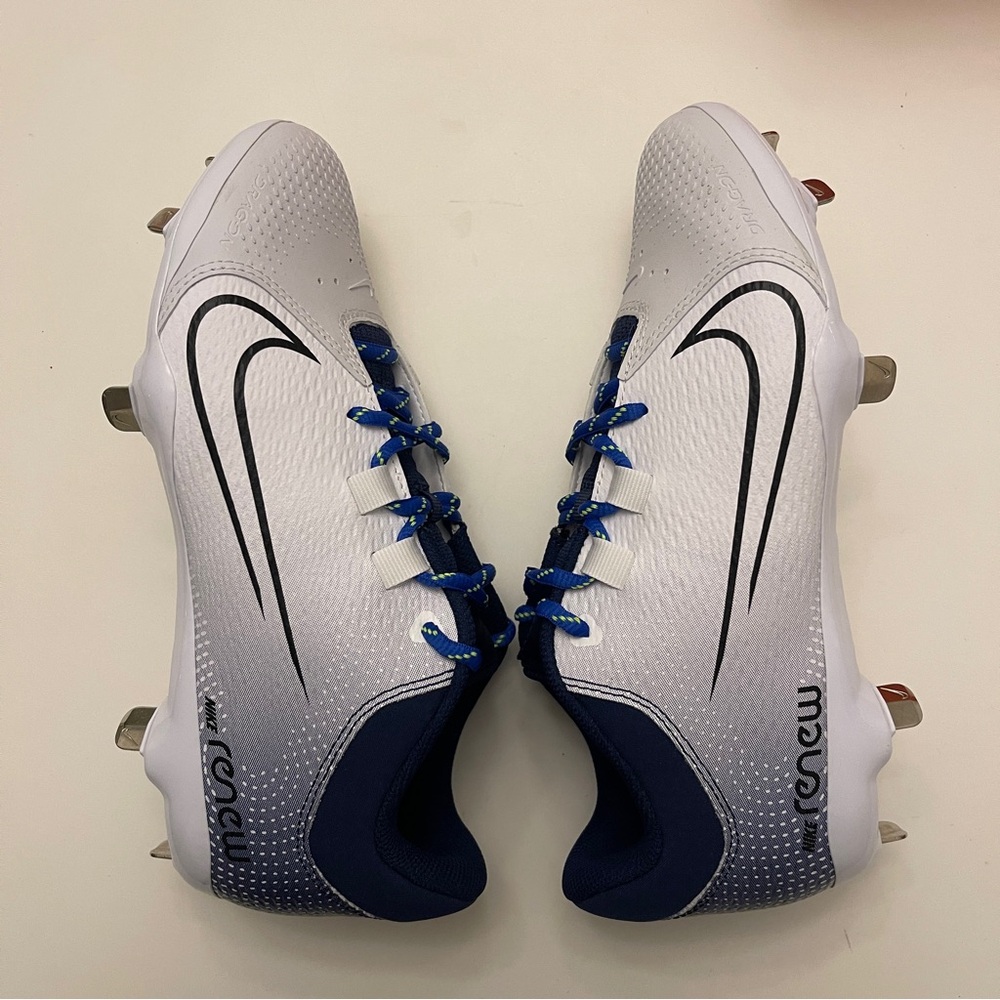 Nike Hyperdiamond 4 PRO Metal Softball Cleats - White Navy CZ5920-400 Women’s 8 - Picture 5 of 10